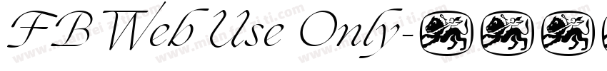 FB Web Use Only字体转换